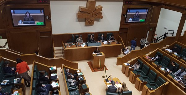 Sesión del Parlamento Vasco