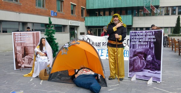 Momento de la protesta