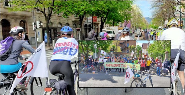 Momento de la marcha en bici