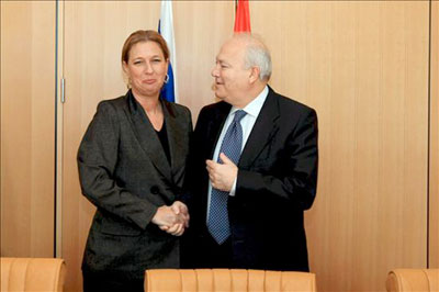 Livni y moratinos