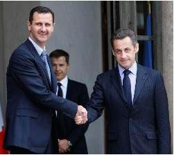 Sarkozy y Bashar