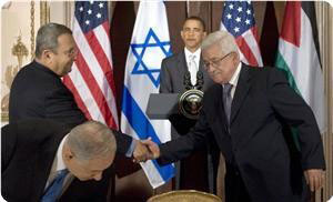 Abbas, Obama y Netanyahu