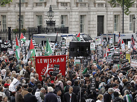 protesta en londres