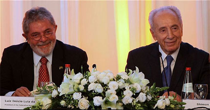 Lula y Simon Peres