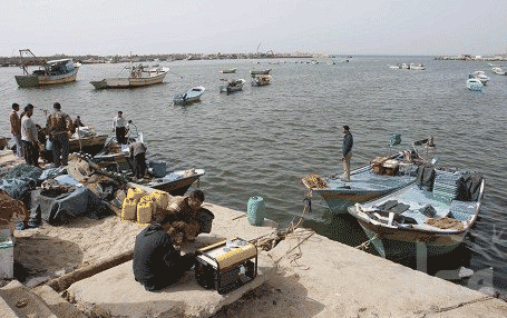 pescsadores en Gaza