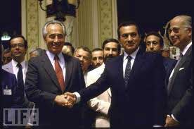 Peres y Mubarak