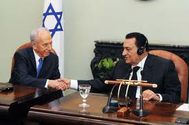 Peres y Mubarak