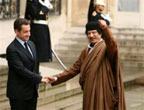 Gadafi y Sarkozy