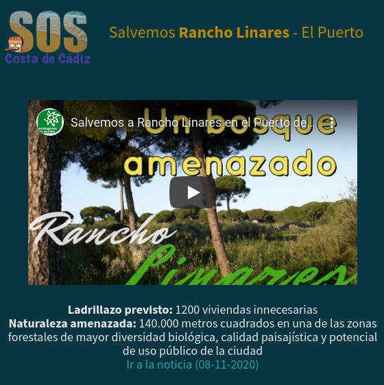 El ladrillo amenaza la costa de Cádiz Captura Sos Costa Rl