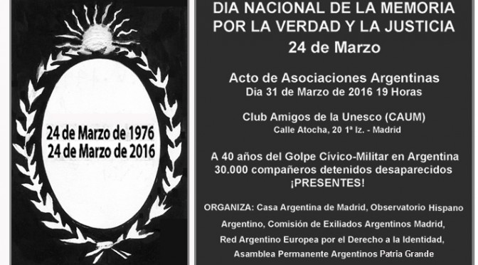 Boletin Nº 111 del CEAM Mes de la Memoria Verdad Justicia