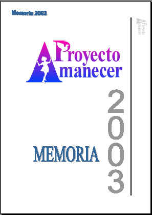 Portada memoria 2003