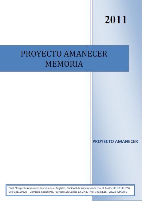 Documento Memoria 2011