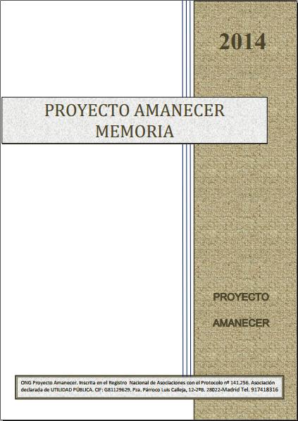 Documento Memoria 2014