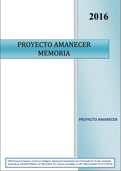 Documento Memoria 2016