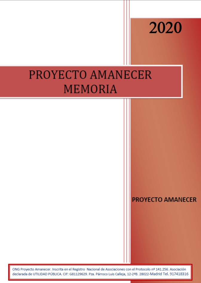 Documento Memoria 2020