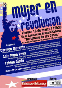 Active sobre la imagen para abrir el cartel del acto "Mujer en Revolucin"