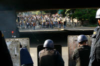 Opositores defendiendo la libertad de expresin de los dueos de los medios